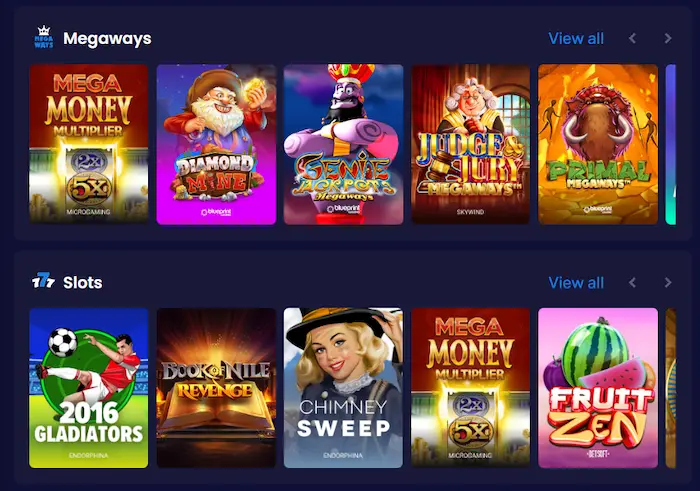 BetKudos Casino games